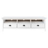 vidaXL Έπιπλο Τηλεόρασης Hill Λευκό 158x40x47 εκ. Ξύλο Πεύκου