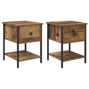 vidaXL &Kappa;&omicron;&mu;&omicron;&delta;ί&nu;&omicron; 2 pcs &Pi;&alpha;&lambda;&iota;ό &xi;ύ&lambda;&omicron; 34 x 35,5 x 45 &epsilon;&kappa; &Epsilon;&pi;&epsilon;&xi;&epsilon;&rho;&gamma;&alpha;&sigma;&mu;έ&nu;&omicron; &xi;ύ&lambda;&omicron;
