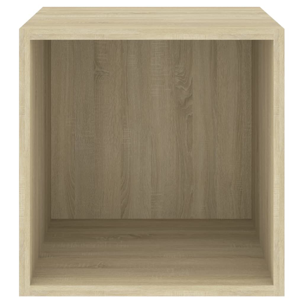 vidaXL Ντουλάπια Τοίχου 4 τεμ. Sonoma Δρυς 37x37x37εκ. από Επεξ. Ξύλο
