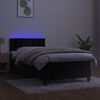 vidaXL &Kappa;&rho;&epsilon;&beta;ά&tau;&iota; Boxspring &mu;&epsilon; &Sigma;&tau;&rho;ώ&mu;&alpha; & LED &Mu;&alpha;ύ&rho;&omicron; 80x200 &epsilon;&kappa;. &Beta;&epsilon;&lambda;&omicron;ύ&delta;&iota;&nu;&omicron;