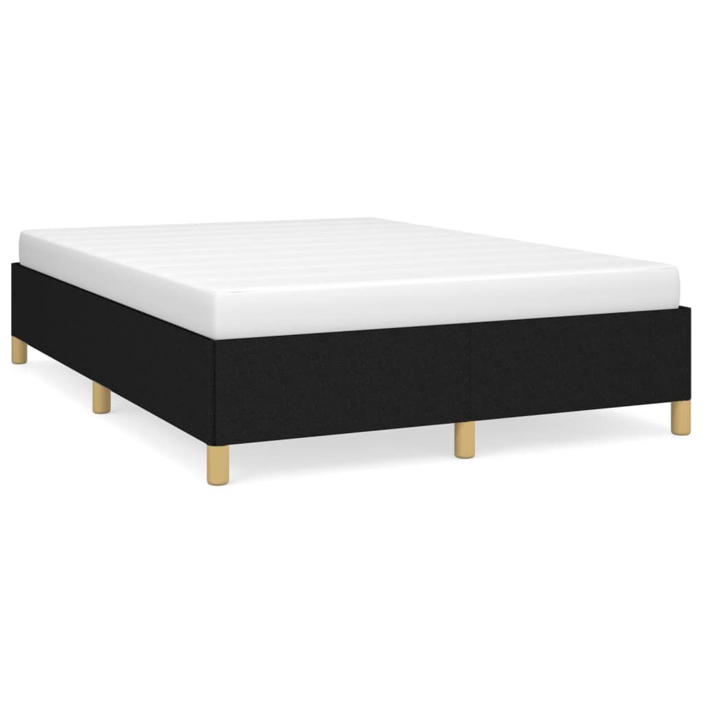 vidaXL Σκελετός Κρεβατιού Χωρίς Στρώμα Μαύρο 140x200 εκ.Υφασμάτινο