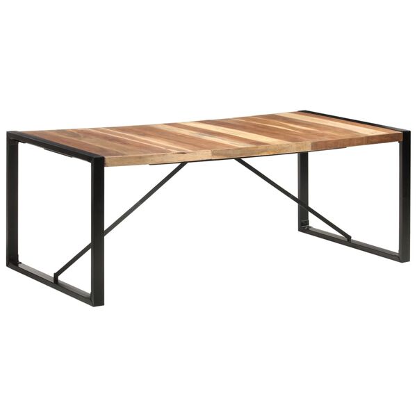 vidaXL Τραπεζαρία 200 x 100 x 75 εκ. από Μασίφ Ξύλο