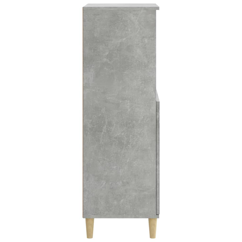 vidaXL Ντουλάπι Γκρι σκυροδέματος 60x36x110 εκ. από Επεξεργασμένο Ξύλο