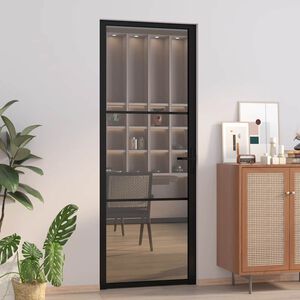 vidaXL &Epsilon;&sigma;&omega;&tau;&epsilon;&rho;&iota;&kappa;ή &Pi;ό&rho;&tau;&alpha; 76x201,5 &epsilon;&kappa;. &Mu;&alpha;ύ&rho;&eta; ESG &Gamma;&upsilon;&alpha;&lambda;ί &kappa;&alpha;&iota; &Alpha;&lambda;&omicron;&upsilon;&mu;ί&nu;&iota;&omicron;