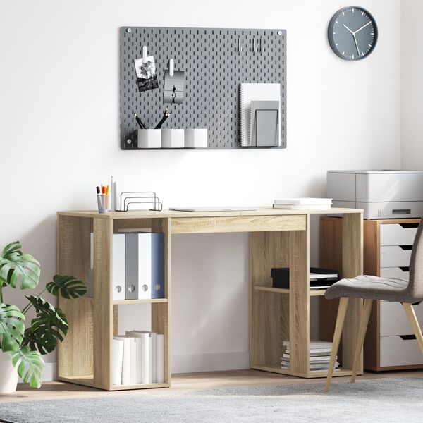 vidaXL Γραφείο Sonoma Oak Sonoma oak Επεξεργασμένο ξύλο