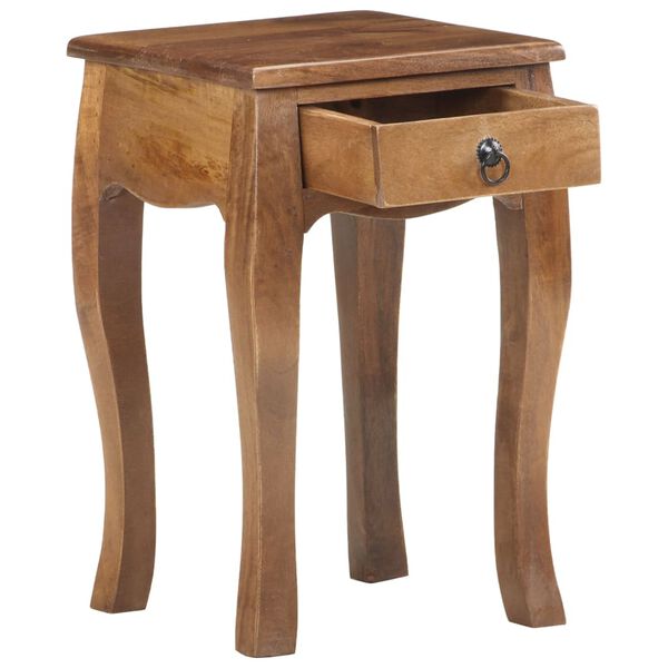 vidaXL Κομοδίνο 28 x 28 x 46 εκ. από Μασίφ Ξύλο Μάνγκο