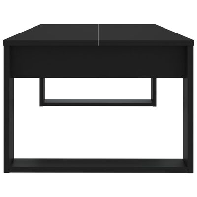 vidaXL Τραπεζάκι Σαλονιού Μαύρο 110 x 50 x 35 εκ. Επεξεργασμένο Ξύλο