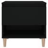 vidaXL Κομοδίνα 2 τεμ. Μαύρα 50x46x50 εκ. από Επεξεργασμένο Ξύλο