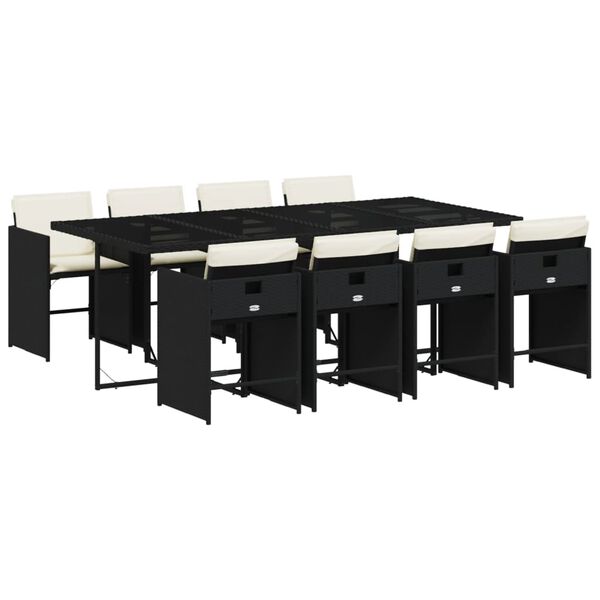 vidaXL &Sigma;&epsilon;&tau; &Tau;&rho;&alpha;&pi;&epsilon;&zeta;&alpha;&rho;ί&alpha;&sigmaf; &Kappa;ή&pi;&omicron;&upsilon; 9 &tau;&epsilon;&mu; &Mu;&alpha;ύ&rho;&omicron; &alpha;&pi;ό &Sigma;&upsilon;&nu;&theta;. &Rho;&alpha;&tau;ά&nu; &mu;&epsilon; &Mu;&alpha;&xi;&iota;&lambda;ά&rho;&iota;&alpha;