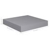 vidaXL Ράφια Τοίχου 4 τεμ. Γκρι 23x23,5x3,8 εκ. MDF