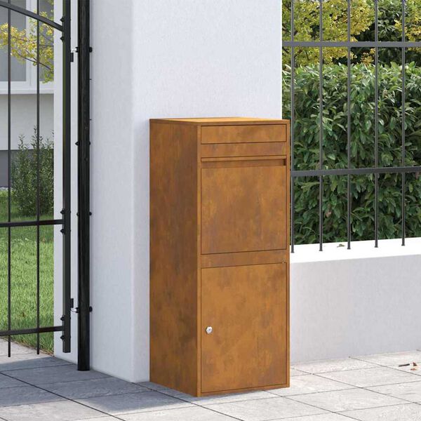 vidaXL Θυρίδα Πακέτων Σκ rusty 41 x 38 x 103 εκ