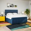 vidaXL &Kappa;&rho;&epsilon;&beta;ά&tau;&iota; Boxspring &mu;&epsilon; &Sigma;&tau;&rho;ώ&mu;&alpha; &Mu;&pi;&lambda;&epsilon; 200x200 &epsilon;&kappa;. &Upsilon;&phi;&alpha;&sigma;&mu;ά&tau;&iota;&nu;&omicron;