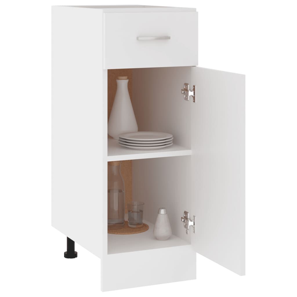 vidaXL Ντουλάπι με Συρτάρι Lyon Λευκό 30x46x81,5 εκ. Επεξ. Ξύλο