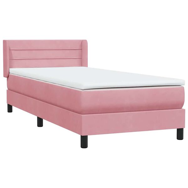 vidaXL &Kappa;&rho;&epsilon;&beta;ά&tau;&iota; Boxspring &mu;&epsilon; &Sigma;&tau;&rho;ώ&mu;&alpha; &Rho;&omicron;&zeta; 100x210 &epsilon;&kappa;. &Beta;&epsilon;&lambda;&omicron;ύ&delta;&iota;&nu;&omicron;