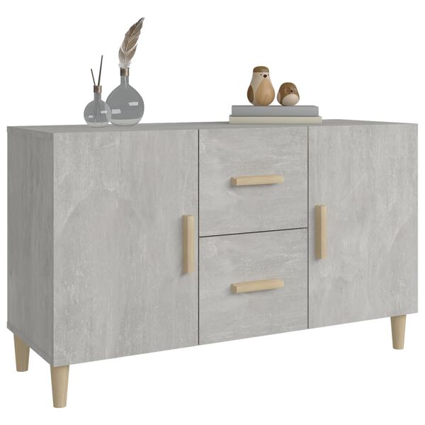 vidaXL Ντουλάπι Γκρι Σκυροδέματος 100 x 36 x 60 εκ. Επεξεργασμένο Ξύλο