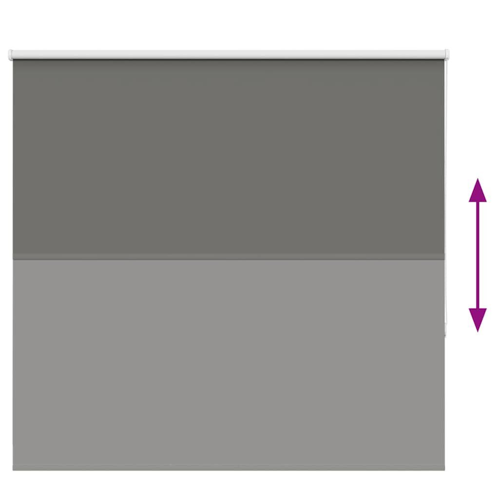 vidaXL Roller Blind Blackout γκρί 155x130 cm Πλάτος υφάσματος 151,6cm