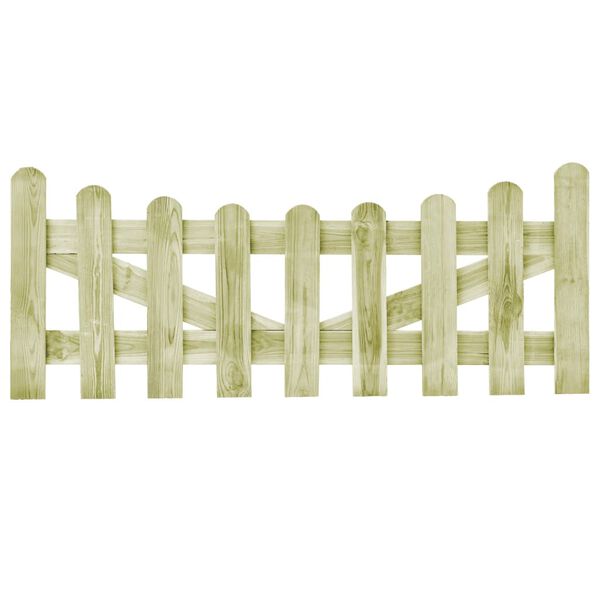 vidaXL Πόρτες Φράχτη 2 τεμ. 150 x 60 εκ. από Εμποτισμένο Ξύλο Πεύκου