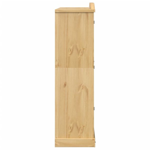 vidaXL Ντουλάπα Corona 151,5x52x186 εκ. από Μασίφ Ξύλο Πεύκου
