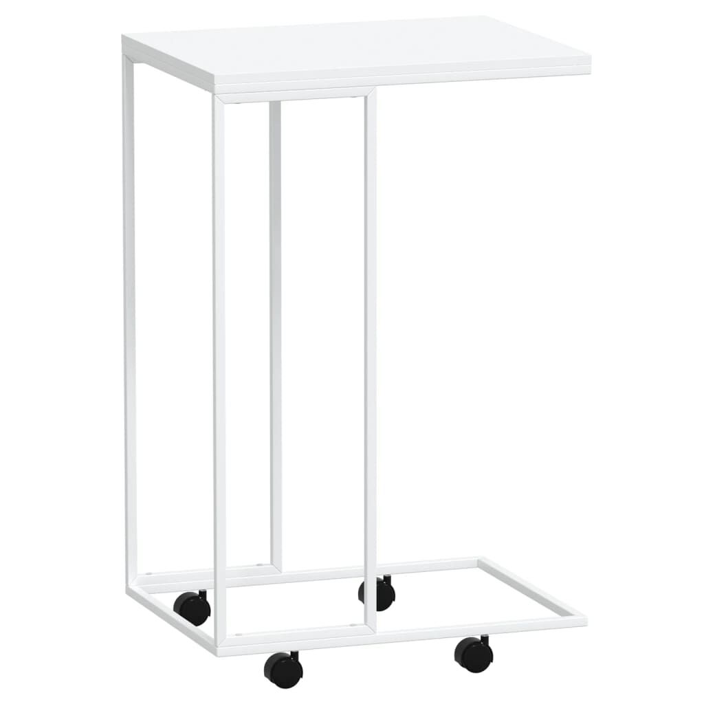 vidaXL Βοηθητικό Τραπέζι με Ρόδες Λευκό 40x30x63,5 εκ. Επεξεργ. Ξύλο