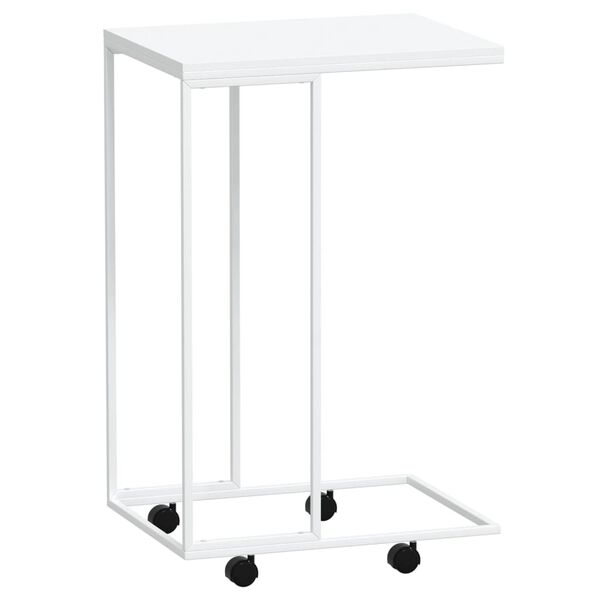 vidaXL Βοηθητικό Τραπέζι με Ρόδες Λευκό 40x30x63,5 εκ. Επεξεργ. Ξύλο