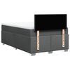 vidaXL Κρεβάτι Boxspring με Στρώμα Σκούρο Γκρι 120x200 εκ. Υφασμάτινο