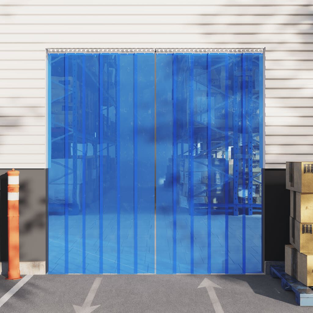 vidaXL Λωριδοκουρτίνα Μπλε 10 μ. 200 χιλ. x 1,6 χιλ. από PVC