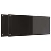 vidaXL Πίσω Πάνελ Κουζίνας Μαύρο 100 x 40 cm σκληρυμένο γυαλί