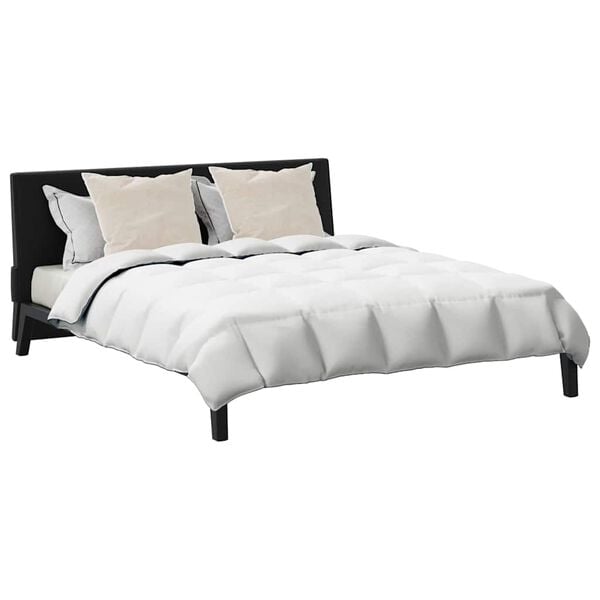 vidaXL Χειμερινό Παπλωματοθήκη με μαξιλάρι 3 pcs Λευκό Φτέρος