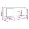 vidaXL Έπιπλο Τηλεόρασης Sonoma Δρυς 104 x 35 x 50 εκ. Επεξεργ. Ξύλο