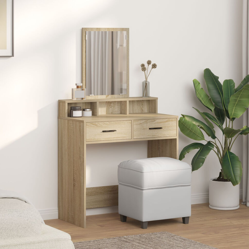 vidaXL Τουαλέτα με Συρτάρια Σονόμα Δρυς 79x41x140 εκ.