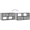 vidaXL Έπιπλο Τηλεόρασης Γκρι Sonoma 80x31x39,5 εκ. Επεξ.Ξύλο/Μέταλλο