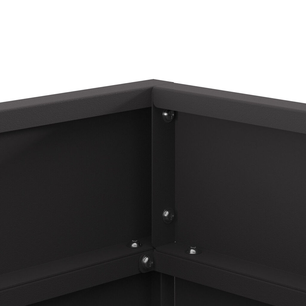 vidaXL Υποδοχή Πυρός Τετράγωνη Μαύρη 50x50x30 εκ Ατσάλι