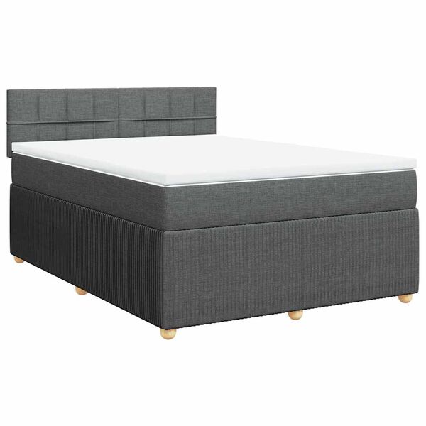 vidaXL &Kappa;&rho;&epsilon;&beta;ά&tau;&iota; Boxspring &mu;&epsilon; &Sigma;&tau;&rho;ώ&mu;&alpha; &Sigma;&kappa;&omicron;ύ&rho;&omicron; &Gamma;&kappa;&rho;&iota; 160x200 &epsilon;&kappa; &Upsilon;&phi;&alpha;&sigma;&mu;ά&tau;&iota;&nu;&omicron;