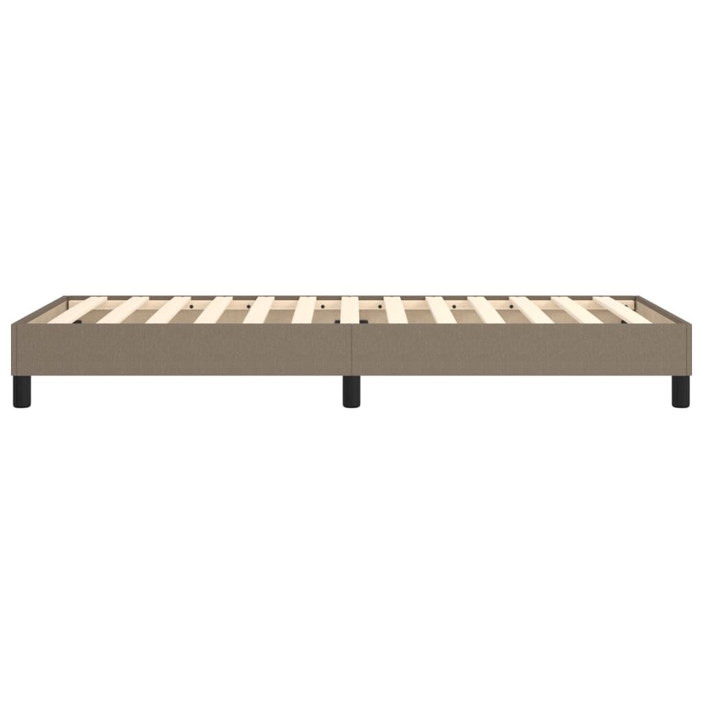 vidaXL Σκελετός Κρεβατιού Χωρίς Στρώμα Taupe 90x200 εκ. Υφασμάτινο