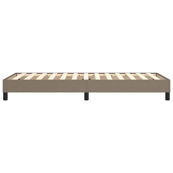 vidaXL Σκελετός Κρεβατιού Χωρίς Στρώμα Taupe 90x200 εκ. Υφασμάτινο