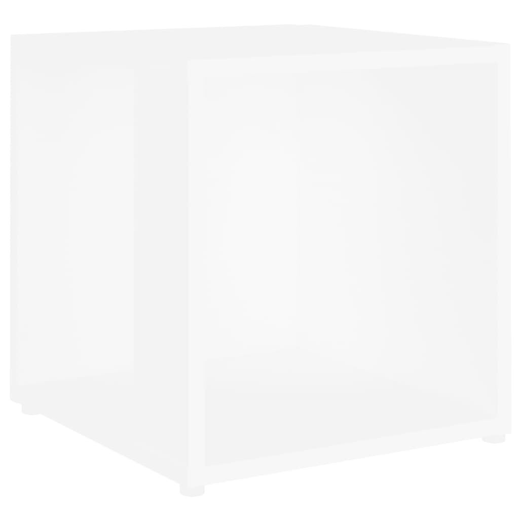 vidaXL Τραπέζι Βοηθητικό Λευκό 33 x 33 x 34,5 εκ. από Επεξ. Ξύλο