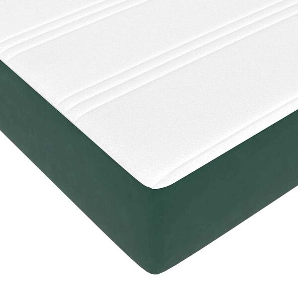 vidaXL Σκελετός Κρεβατιού Σκούρο πράσινο 120 x 200 cm Βελούδο