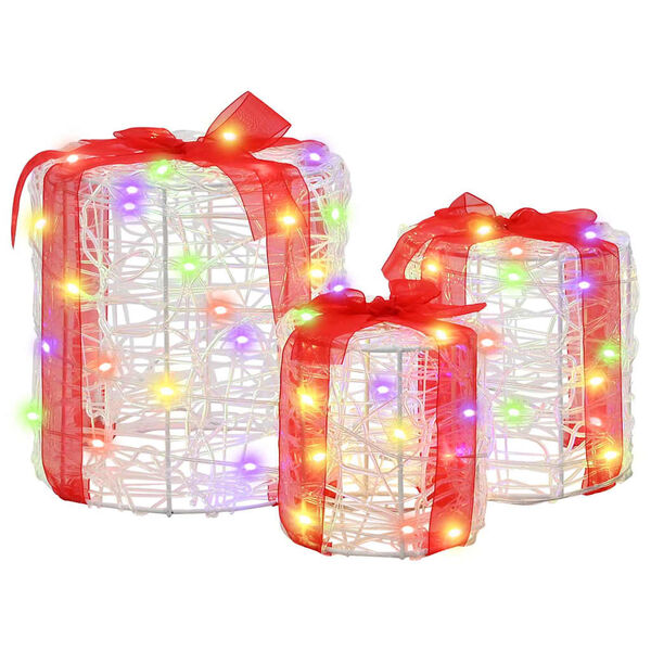 vidaXL &Delta;&iota;&alpha;&kappa;ό&sigma;&mu;&eta;&sigma;&eta; &Kappa;&omicron;&upsilon;&tau;&iota;&omicron;ύ &Delta;ώ&rho;&omicron;&upsilon; 3 pcs &pi;&omicron;&lambda;ύ&chi;&rho;&omega;&mu;&omicron; 20 x 20 x 21 &epsilon;&kappa;