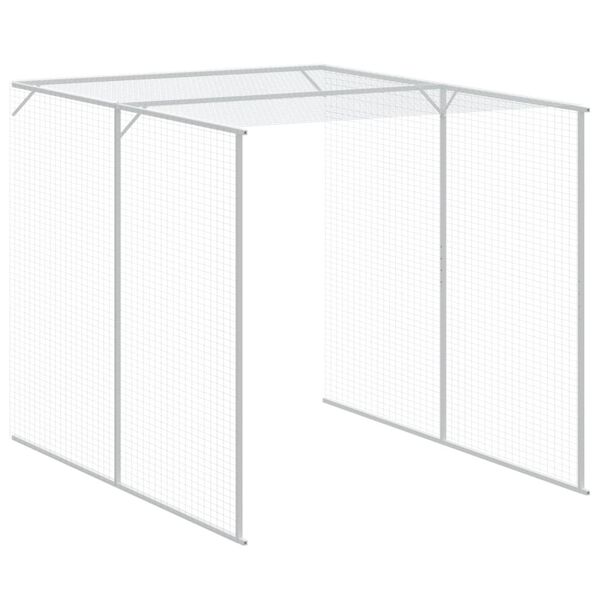 vidaXL Κοτέτσι με Περίβολο Ανθρακί 165x1067x181 εκ. Γαλβαν. Χάλυβας