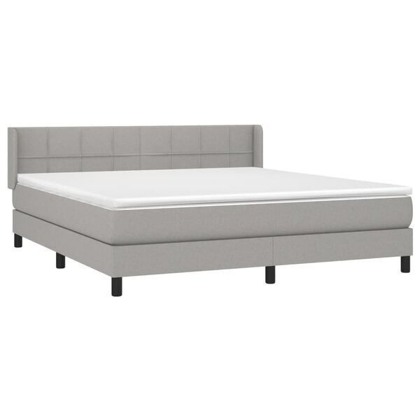 vidaXL &Kappa;&rho;&epsilon;&beta;ά&tau;&iota; Boxspring &mu;&epsilon; &Sigma;&tau;&rho;ώ&mu;&alpha; &Alpha;&nu;&omicron;&iota;&chi;&tau;ό &Gamma;&kappa;&rho;&iota; 180x200 &epsilon;&kappa;. &Upsilon;&phi;&alpha;&sigma;&mu;ά&tau;&iota;&nu;&omicron;