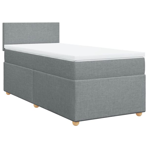 vidaXL &Kappa;&rho;&epsilon;&beta;ά&tau;&iota; Boxspring &mu;&epsilon; &Sigma;&tau;&rho;ώ&mu;&alpha; &Alpha;&nu;&omicron;&iota;&chi;&tau;ό &Gamma;&kappa;&rho;&iota; 90x190 &epsilon;&kappa;. &Upsilon;&phi;&alpha;&sigma;&mu;ά&tau;&iota;&nu;&omicron;