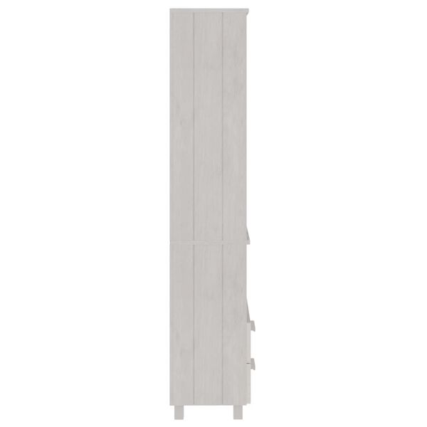vidaXL Ραφιέρα HAMAR Λευκή 60 x 35 x 180 εκ. από Μασίφ Ξύλο Πεύκου