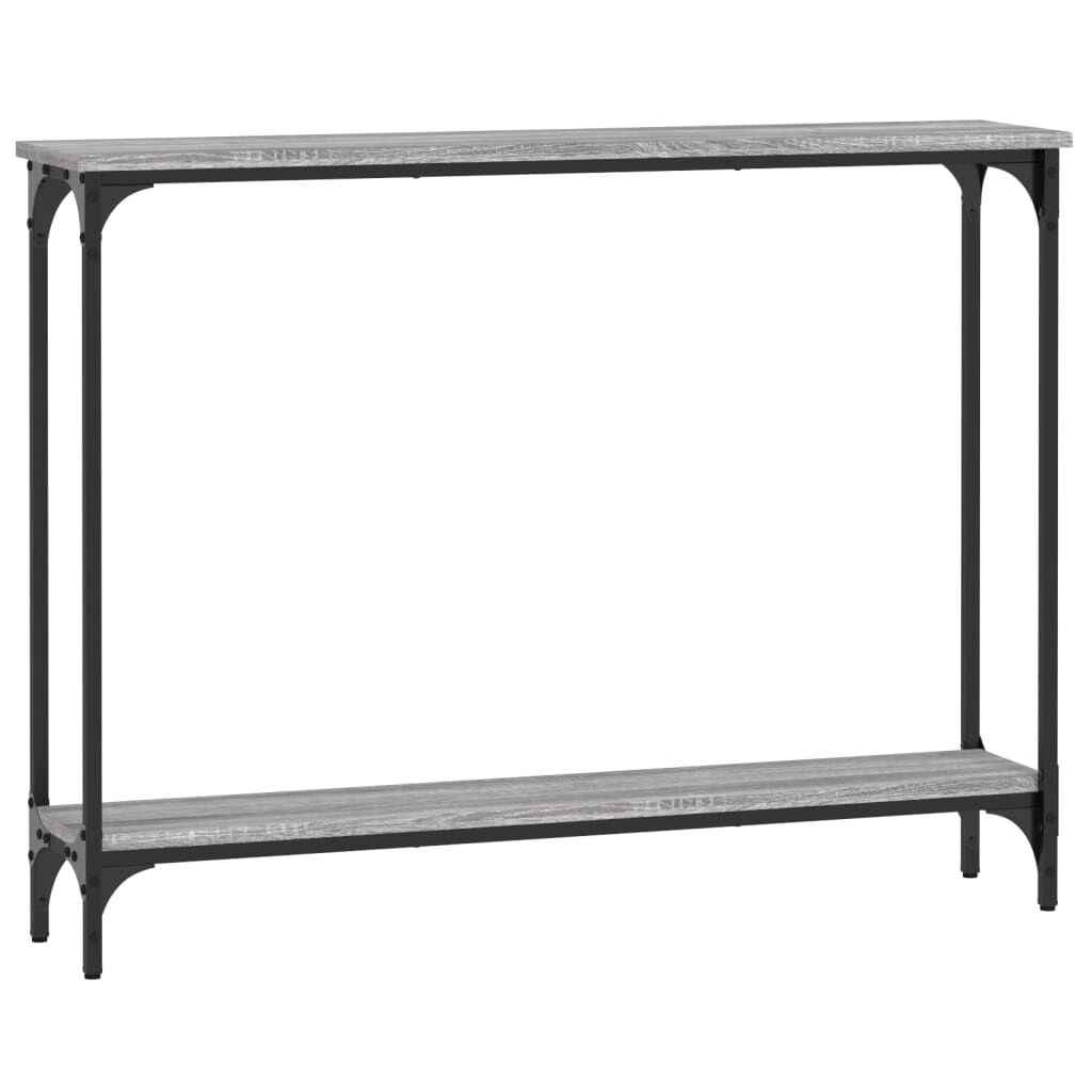 vidaXL Τραπέζι Κονσόλα Γκρι Sonoma 100x22,5x75 εκ. Επεξεργασμένο Ξύλο