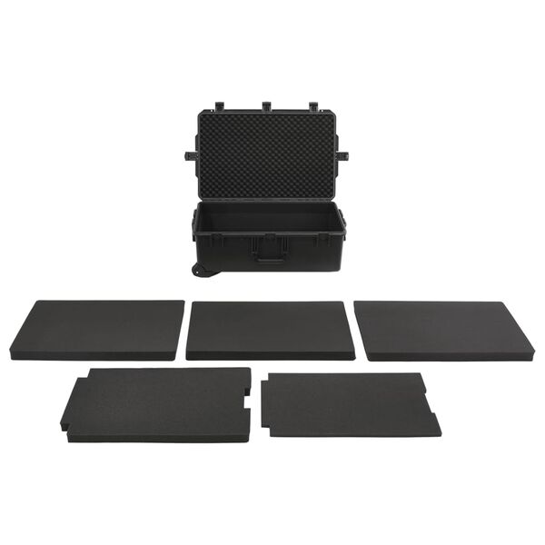 vidaXL Θήκη Πτήσης Φορητή Μαύρη 79,5x51,5x30,5 εκ. από Πολυπροπυλένιο