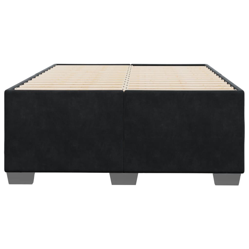 vidaXL Σκελετός Κρεβατιού Χωρίς Στρώμα Μαύρο 120x200 εκ. Βελούδινο