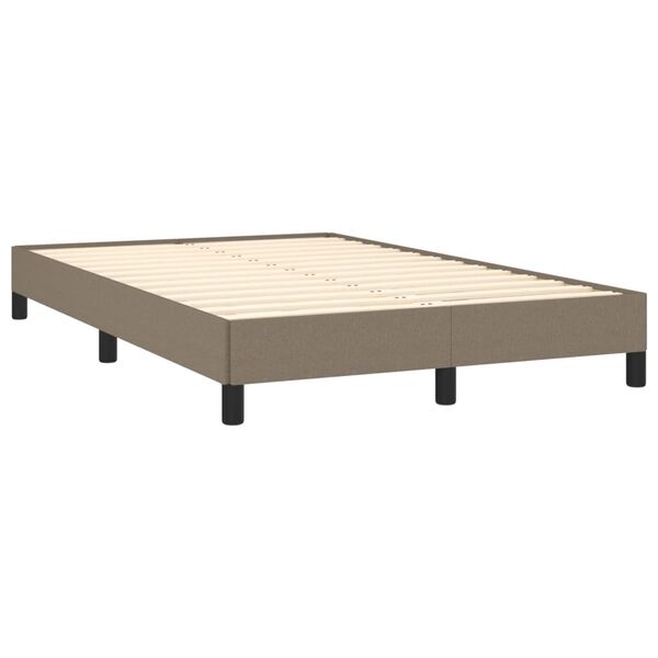 vidaXL Σκελετός Κρεβατιού Χωρίς Στρώμα Taupe 120x200 εκ. Υφασμάτινο