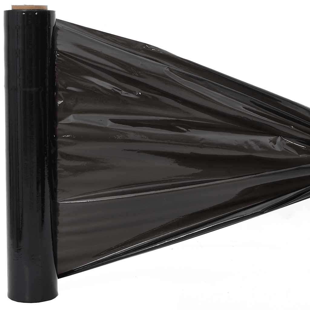 vidaXL Stretch Film 2 τεμάχια Μαύρο 17 μm 50 cm x 150 m