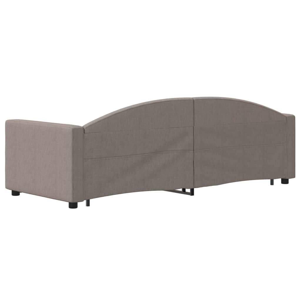 vidaXL Καναπές Κρεβάτι Συρόμενος Taupe 80 x 200 εκ. Υφασμάτινος