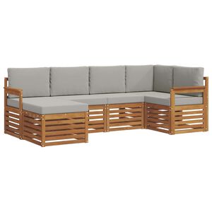 vidaXL &Sigma;&epsilon;&tau; &Kappa;&alpha;&nu;&alpha;&pi;έ 6 pcs &Phi;&upsilon;&sigma;&iota;&kappa;ό &kappa;&alpha;&iota; &Alpha;&nu;&omicron;&iota;&chi;&tau;ό &Gamma;&kappa;&rho;&iota; &Sigma;&tau;&epsilon;&rho;&epsilon;ό &Xi;ύ&lambda;&omicron; &Alpha;&kappa;&alpha;&kappa;ί&alpha;&sigmaf;