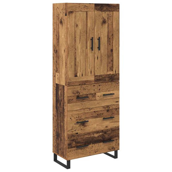 vidaXL Highboard &Pi;&alpha;&lambda;&iota;ό &xi;ύ&lambda;&omicron; 69,5 x 34 x 180 &epsilon;&kappa;. &Epsilon;&pi;&epsilon;&xi;&epsilon;&rho;&gamma;&alpha;&sigma;&mu;έ&nu;&omicron; &xi;ύ&lambda;&omicron;